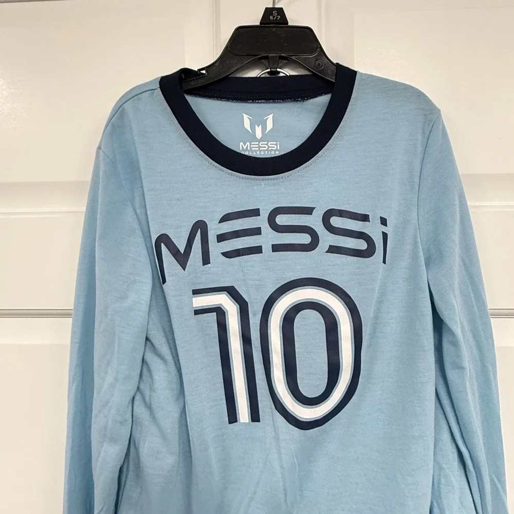 NWT Messi Collection Kids Pajama Set S 6/7 Soccer Futball Football Lionel 10